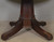 SOLD Antique Mahogany Round Dining Table – 54” Single Leaf