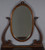 SOLD Antique Victorian Oak Bevel Glass Ladies Vanity Dressing Table