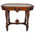 SOLD Antique Victorian Marble Top Wood Ring Writing Table