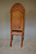 Antique Heavily Carved Oak Chairs - Unusual Leather #22020