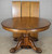 SOLD Antique Round Oak Claw Foot Split Base Table w/3 Leaves