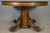 SOLD Antique Round Oak Claw Foot Split Base Table w/3 Leaves