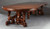 SOLD Antique Mahogany Banquet Table with 8 Leaves. Opens to 11 Feet!