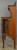 SOLD Antique Oak Double Curved Glass Door Sever with Mirror Back