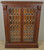 SOLD Antique Oak Leaded Door Bookcase