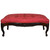 SOLD Antique Victorian Walnut Window Bench Red Seat