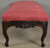 SOLD Antique Victorian Walnut Window Bench Red Seat