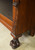 SOLD Antique Mahogany Carved Claw Foot Pillar Bookcase with Lion Heads