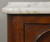 SOLD Antique Victorian Walnut Marble Top Half Commode