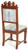 SOLD Antique Set of Six Carved Mahogany Chairs by Horner