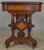 SOLD Antique Victorian Burl Walnut Heavily Carved Library Table Very Detailed (1880s)