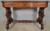 SOLD Antique Victorian Burl Walnut Heavily Carved Library Table Very Detailed (1880s)