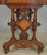 SOLD Antique Victorian Burl Walnut Heavily Carved Library Table Very Detailed (1880s)