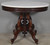 SOLD Antique Victorian Oval Marble Top Parlor Center Table by Brooks