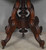 SOLD Antique Victorian Oval Marble Top Parlor Center Table by Brooks
