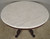 SOLD Antique Victorian Oval Marble Top Parlor Center Table by Brooks
