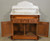 SOLD Antique Victorian Marble Top Three Piece Carved Bed Set