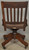 SOLD Antique Oak Ladies Office Chair, Desk Chair