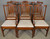 SOLD Antique Set of 6 Custom Mahogany Inlaid Dining Chairs