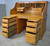 SOLD Antique Oak Raised Panel Roll Top Desk by Derby