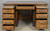 SOLD Antique Victorian Oak Raised Panel Flat Top Desk