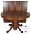 SOLD Antique Victorian Round Oak Claw Foot Table w/ 4 Leaves