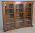 SOLD Antique 1890s Oak Triple Door Bookcase with Angel Heads and Claw Feet