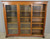 SOLD Antique 1890s Oak Triple Door Bookcase with Angel Heads and Claw Feet