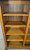SOLD Antique 1890s Oak Triple Door Bookcase with Angel Heads and Claw Feet