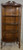 SOLD Antique 1890s Oak Curved Glass Curio Cabinet with Original Key