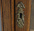 SOLD Antique 1890s Oak Curved Glass China Closet with Cabriole Legs