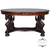 SOLD Antique Mahogany Oval Library Table with Standing Griffins – Horner Style