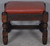 SOLD Antique Mission Style Oak Footstool / Hassock