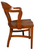 SOLD Antique Mahogany Bankers/Lawyers Barrel Back Armchair – 1920s-30s, Refinished