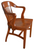 SOLD Antique Mahogany Bankers/Lawyers Barrel Back Armchair – 1920s-30s, Refinished
