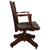 SOLD Antique Mahogany Bankers Lawyers Swivel Tilt Office Chair - 1920s, Restored
