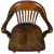 SOLD Antique Barrel Back Bankers Lawyers Swivel Tilt Office Chair - 1920s, Refinished