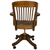 SOLD Antique Oak Lawyers Bankers Swivel Tilt Office Chair – 1920s, Restored