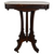 SOLD Antique Marble Top Carved End Table / Parlor Stand – Walnut, 1880s