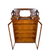SOLD Antique Oak Mirror Gallery Back Double Drawer Door Bookcase