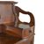 SOLD Antique Oak Mirror Gallery Back Double Drawer Door Bookcase