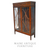 SOLD Antique Hepplewhite Inlaid Diamond Shape Glass China Cabinet