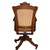 SOLD Victorian Burl Walnut Swivel Tilt Office Chair – Cane Seat & Back, 1870s