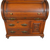 Antique Rare Oak Cylinder Secretary Bookcase Desk – Tiger Sawn Oak, 1890s #22299