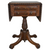 SOLD Antique Mahogany Federal Claw Foot Work Table / Drop Leaf Stand