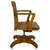 Antique Oak Lawyers Bankers Swivel Tilt Office Armchair #22321
