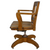 Antique Oak Lawyers Bankers Swivel Tilt Office Armchair #22321