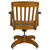 Antique Oak Lawyers Bankers Swivel Tilt Office Armchair #22321