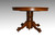 SOLD Antique Tiger Sawn Oak  4 Foot Round Split Base Dining Table w/2 Leaves