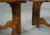 SOLD Antique Tiger Sawn Oak  4 Foot Round Split Base Dining Table w/2 Leaves